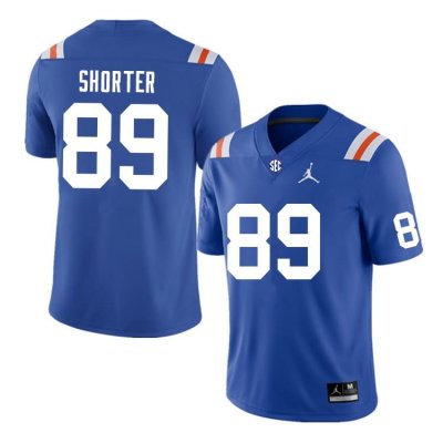 Men's Florida Gators #89 Justin Shorter NCAA Nike Blue Throwback Authentic Stitched College Football Jersey SYI5262HQ